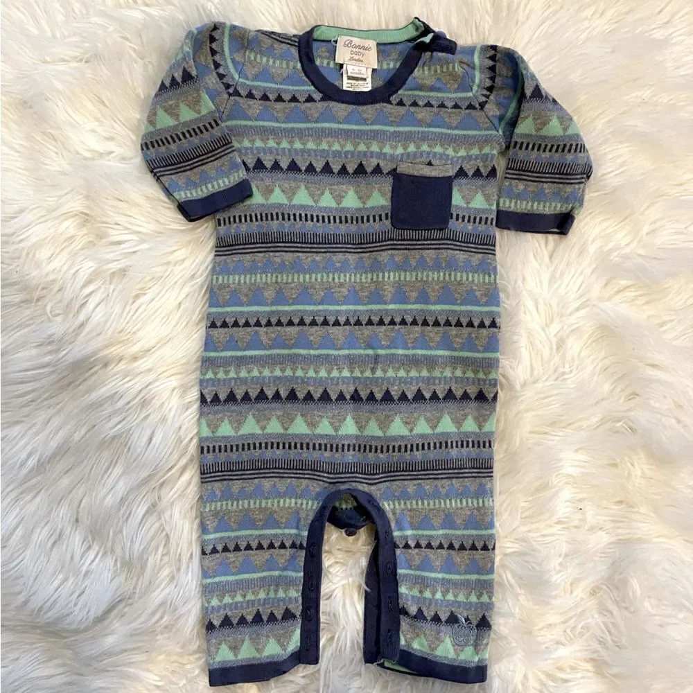 Bonnie Baby London Knit Onesie | SZ 6-12 months